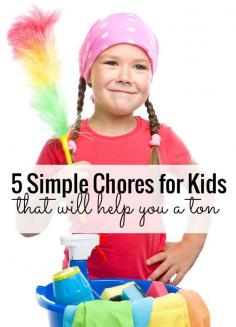 
                    
                        Five simple chores for kids that will actually help you a ton! My floors have never been cleaner - and the laundry tip changed our lives!
                    
                