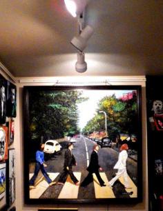 
                    
                        Here is a 4 X 4 sculpted painting of a The Beatles " ABBEY ROAD " and its on display in my Connecticut Gallery. I have 6 pieces of Sculpted BEATLES Art for sale in my Gallery BUT if you don't live in New England you can always visit my On Line Shop on Etsy.com  Go to " KOPLERART."
                    
                