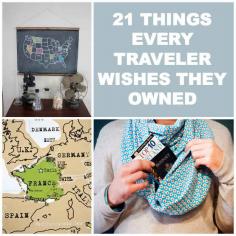 21 Things Every Traveler Wishes They Owned... lots of great gift ideas