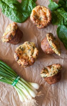 
                    
                        Spinach and Cheddar Popovers. Brunch food.
                    
                