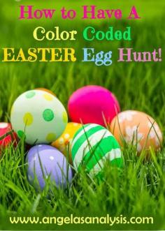
                    
                        Even the youngest children can have fun and find eggs when you color code your Easter egg hunt! This post shows you how to assign colors to each age group making the hunt fair and fun for all!
                    
                