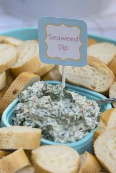 
                    
                        Seaweed Dip for under the sea party - cute enough I just may have to do it!
                    
                