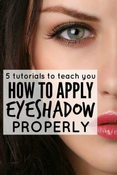 
                    
                        Whether you're just starting to figure out the wonderful world of makeup, or have been coating your face with it for years, chances are you're these tutorials are filled with fantastic tips and tricks to teach you the art of applying eyeshadow PROPERLY.
                    
                