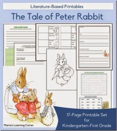 
                    
                        FREE Tale of Peter Rabbit Worksheets for Kindergarten and 1st grade homeschoolers.
                    
                