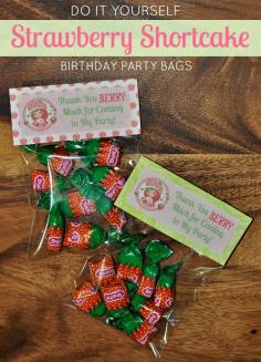 Strawberry Candy Treat Bags