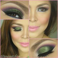 Moss green eyeshadow - will look great with my brown eyes I think!