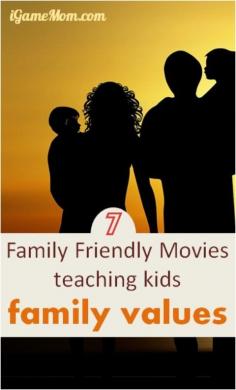 
                    
                        With society and family structures change so much over time, family values are changing too. How often do you talk with kids about family values? How do you get it started? These 7 family friendly movies are great to watch with kids and can help you to have an easy start on your family value talk.
                    
                