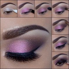 Soft Pink Smokey Eye - Hairstyles and Beauty Tips