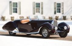 
                    
                        1937 Bugatti Type 57C Roadster, via the Coolist (note that black cherry color, that dish-arc running board, the forward door handles...sublime).
                    
                