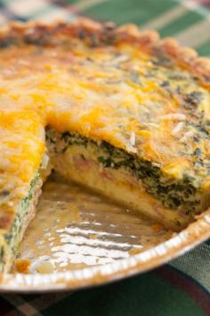 
                    
                        Mushroom, Spinach and Ham Quiche by Plating Pixels. A mixture of mushroom, spinach, ham and cheese create a creamy, rich and moist breakfast quiche in this easy to make recipe. www.platingpixels...
                    
                