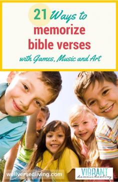 
                    
                        Does the idea to memorize Bible verses make you shudder…or smile? Scripture memory can be fun! Try these engaging songs, games, and impressionistic art ideas with your kids - and discover how quickly (and joyfully) you’ll become a well-versed family.
                    
                