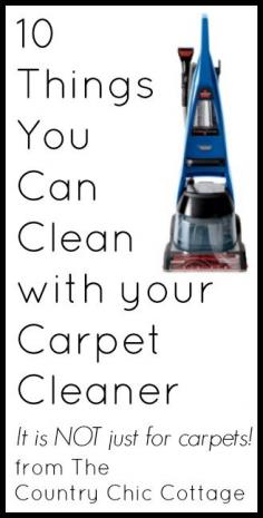 
                    
                        10 Things you can Clean with your Carpet Cleaner
                    
                