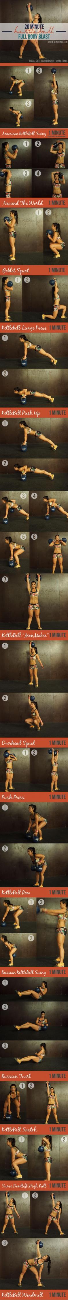 
                    
                        20 Minute Full Body Fat Loss Kettlebell Workout Circuit! Find more like this at gympins.com
                    
                