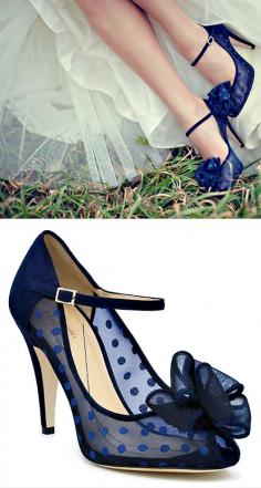 SOMETHING BLUE! -blue sheer polka dot kate spade wedding heels #wedding http://www.katespade.com/on/demandware.store/Sites-Kate-Site/default/Home-ShopHome