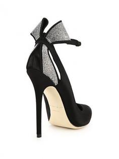 
                    
                        BRIAN ATWOOD Magda Strass Crystal & Satin Bow Pumps  |  shoes 1
                    
                