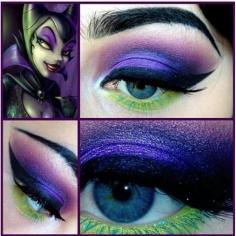 Maleficent Halloween makeup