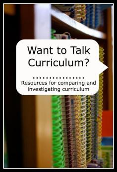 
                    
                        Resources for investigating and comparing homeschool curriculum.
                    
                