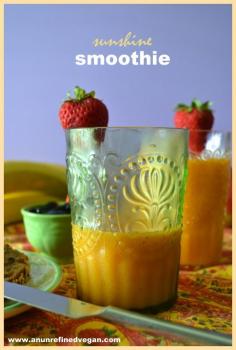 
                    
                        Anti-Cancer Superhero! Sunshine Smoothie by An Unrefined Vegan.
                    
                