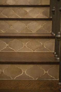 
                    
                        Taylor Borsari - entrances/foyers - moroccan tiled stairs, gray moroccan tiles, moroccan staircase,  Incredible staircase with gray Moroccan
                    
                
