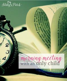 
                    
                        Homeschooling an only child - we're doing it and so can you! Take a look at what a morning meeting looks like in our only child homeschool.
                    
                