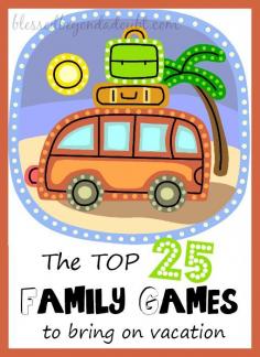 
                    
                        Check out the the TOP 25 NON virtual family games to bring on vacation. We love to have marathons! Is your favorite on the list?
                    
                