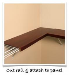 Easy Install : Renew, Shelf Covers For Wire Shelves. What a great idea.