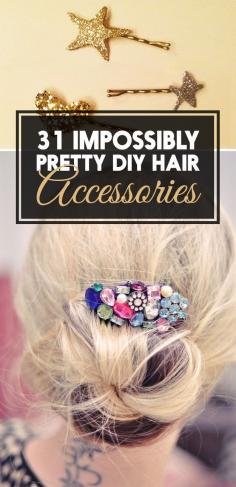 
                    
                        31 Impossibly Pretty DIY Hair Accessories
                    
                