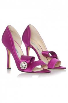 
                    
                        Brian Atwood #Embellished Ribbon Satin #Shoes
                    
                