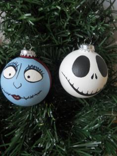 Nightmare Before Christmas Ornaments for my Halloween tree!