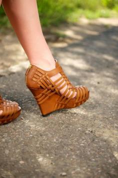 
                    
                        Irresistible Camel Leather Givenchy Platform Open Wedges Absolutely Must Have This Summer.
                    
                