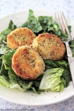 
                    
                        Fried Goat Cheese Salad with Lemon Poppy Dressing
                    
                