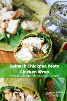 
                    
                        Spinach, Chickpeas, Pesto, Chicken Wrap via Giggles, Gobbles and Gulps gigglesgobblesand...
                    
                
