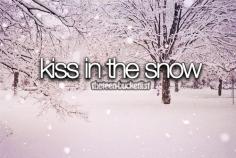 Kiss in the snow