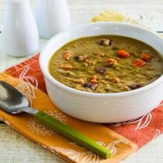 
                    
                        Slow Cooker Split Pea Soup with Chicken Sausage and Carrots (Gluten-Free) [from KalynsKitchen.com]
                    
                