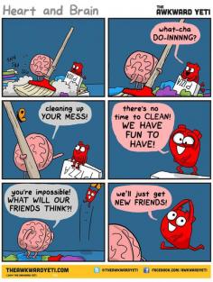 
                    
                        Cleanup. The awkward yeti comics. Preparing  for Thanksgiving
                    
                