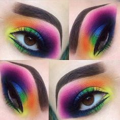 ♡ Rainbow Eyes Makeup