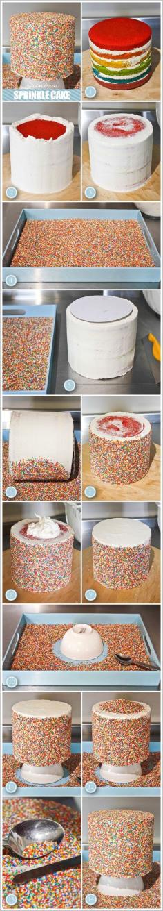 Epic Birthday Cake: DIY Sprinkle Cake Tutorial