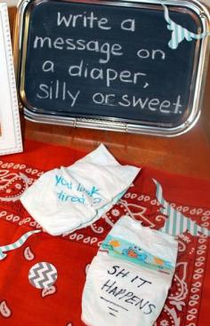 simple, silly, fun, baby shower game, great for couples shower. Tons of shower, wedding, & party ideas on this blog. And she has an etsy shop! #neat #funny #babyshower
