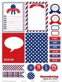 
                    
                        Patriotic Journaling Cards - Free printable download for personal use only.
                    
                