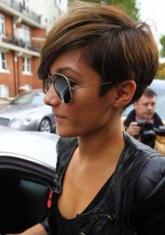 frankie sandford short hairstyles | Frankie Sandford – Side View of Layered Short Pixie Cut /pinterest