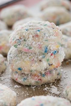 
                    
                        Funfetti Cake Batter Wedding Cookies
                    
                