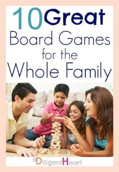 
                    
                        10 Great Board Games for the Whole Family I adiligentheart.com
                    
                