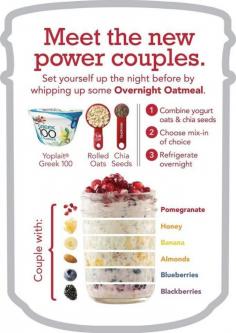 
                    
                        Overnight oatmeal quick breakfast in a jar. I LOVE this! So great for those early morning swim practices for me and my young swimmer!
                    
                
