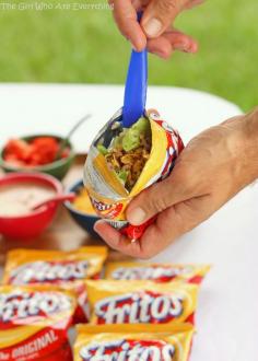 
                    
                        Walking Tacos - Great idea for camping or outdoor fun - be sure to read the comments for more good ideas!
                    
                
