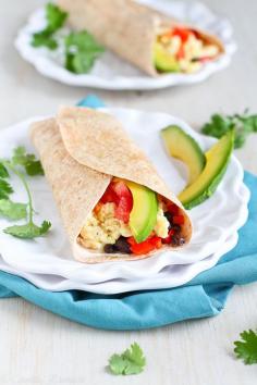 
                    
                        Healthy Breakfast Burrito with Avocado & Chipotle Yogurt...285 calories and 8 Weight Watchers PP | cookincanuck.com #vegetarian
                    
                