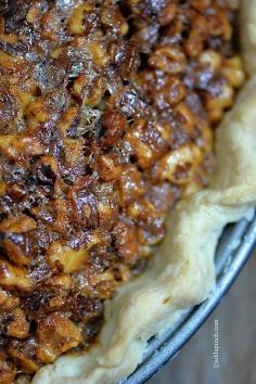 
                    
                        Toffee Pecan Pie Recipe ~ a delicious twist on the traditional Pecan Pie we all know and love.
                    
                