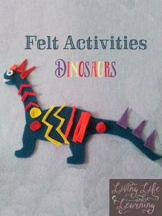 Have fun designing your own felt dinosaurs/ craft for kids