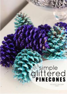 
                    
                        The Homes I Have Made: Glittered Pinecones
                    
                