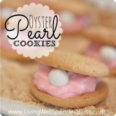 How to Make Oyster Pearl Cookies for your next Little Mermaid birthday party