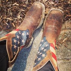 American flag cowgirl boots